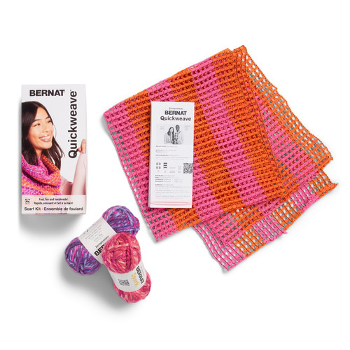 Bernat Scarf Weaving Kit-Citrus Twist - 5A002G8H-1GHSQ Bernat Scarf Weaving Kit-Citrus Twist - 5A002G8H-1GHSQ