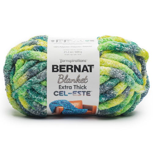 Bernat Blanket Extra Thick Cel-Este-Orion Green - 5A002G8V-1GHSW - 057355548343 Bernat Blanket Extra Thick Cel-Este-Orion Green - 5A002G8V-1GHSW - 057355548343