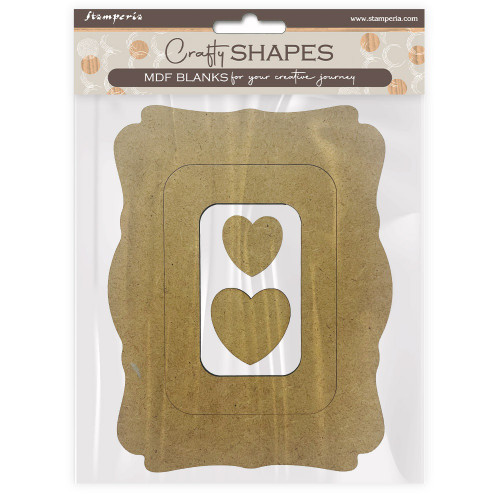 Stamperia Crafty Shapes-Alterego Frames And Hearts - 5A002FST-1GH7X - 5993110038733