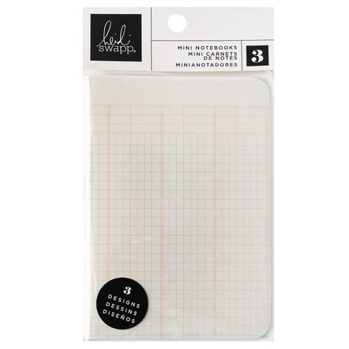 Heidi Swapp Set Sail Mini Blank Notebooks-3/Pkg - HS021033 - 765468032023
