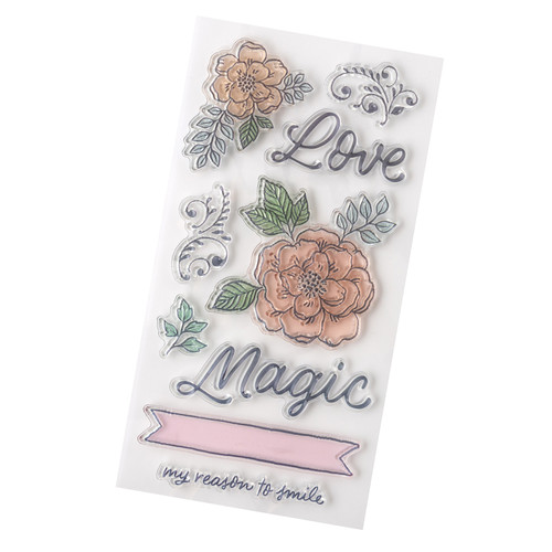 Crate Paper Gingham Garden Clear Stamps 9/Pkg- - CP014019