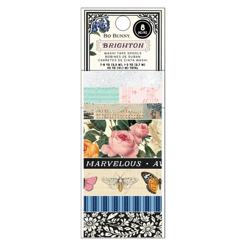 BoBunny Brighton Washi Tape-8/Pkg - 34013980 - 718813173902 BoBunny Brighton Washi Tape-8/Pkg - 34013980 - 718813173902
