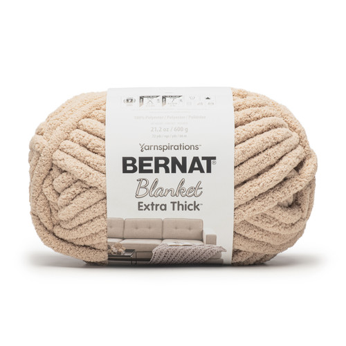 Bernat Blanket Extra Thick 600g-Bone - 161062B-1GHPY - 057355516786 Bernat Blanket Extra Thick 600g-Bone - 161062B-1GHPY - 057355516786