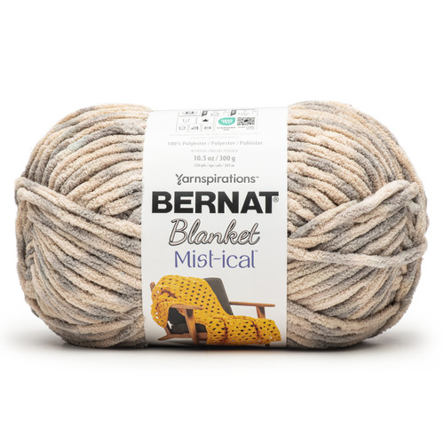 Bernat Blanket Mist-Ical Yarn-Gray Cloud - 5A002G8M-1GHRN - 057355548213