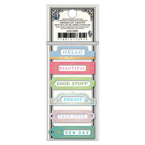 BoBunny Brighton Layered Stickers-12/Pkg - 34013981 BoBunny Brighton Layered Stickers-12/Pkg - 34013981