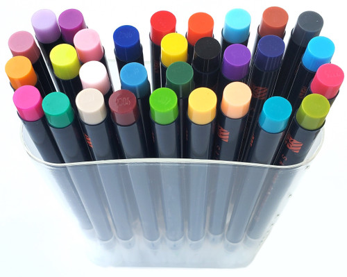 Aitoh Akashiya Sei Watercolor Brush Pen 30/Pkg-Assorted Colors - 5A002HT7-1GKF2