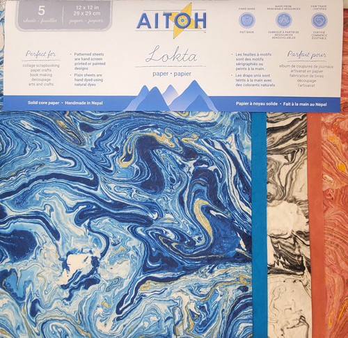 Aitoh Lotka Paper Pack 8.5"X11" 5/Pkg-Marble - 5A002HW6-1GKF6 - 762867415211