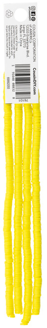 Cousin DIY Acrylic Disc Heishi Bead Strand 7.5" -Yellow - 5A002GLS-1GJ4J