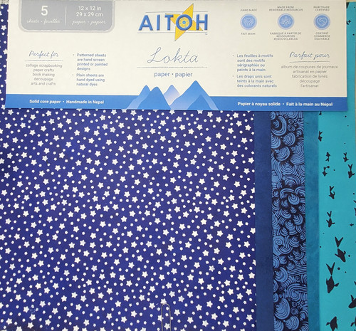 Aitoh Lotka Paper Pack 8.5"X11" 5/Pkg-Blues - 5A002HW6-1GKG7 - 762867415280 Aitoh Lotka Paper Pack 8.5"X11" 5/Pkg-Blues - 5A002HW6-1GKG7 - 762867415280