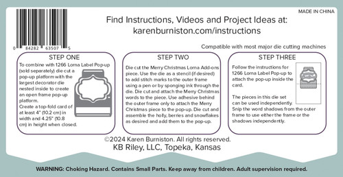 Karen Burniston Dies-Merry Christmas Lorna Add-Ons - 5A002JC9-1GKXD