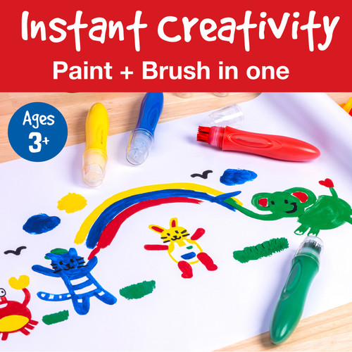 Little Creatives Jumbo Squeezing Paintbrush-Primary - 5A002JG8-1GKZH Little Creatives Jumbo Squeezing Paintbrush-Primary - 5A002JG8-1GKZH