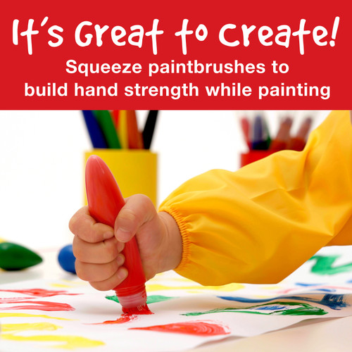 Little Creatives Jumbo Squeezing Paintbrush-Primary - 5A002JG8-1GKZH Little Creatives Jumbo Squeezing Paintbrush-Primary - 5A002JG8-1GKZH