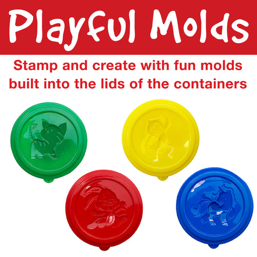 Little Creatives Modeling Dough 4/Pkg-Assorted - 5A002JGB-1GKZB Little Creatives Modeling Dough 4/Pkg-Assorted - 5A002JGB-1GKZB