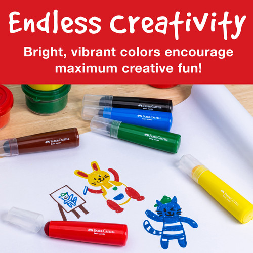 Little Creatives Jumbo Ultra Washable Markers 6/Pkg-6/Pkg - 5A002JG6-1GKZF Little Creatives Jumbo Ultra Washable Markers 6/Pkg-6/Pkg - 5A002JG6-1GKZF