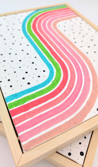 Cousin DIY Paintable Framed Textured Canvas-10"X8", Curved Lines - 5A002GN9-1GJ5F