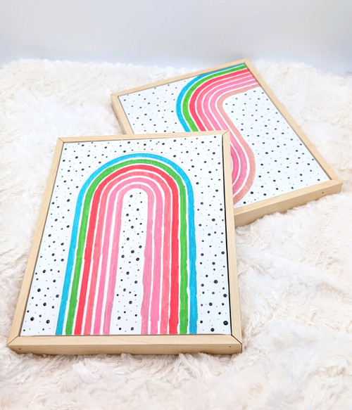 Cousin DIY Paintable Framed Textured Canvas-10"X8", Curved Lines - 5A002GN9-1GJ5F