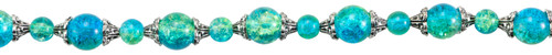 CousinDIY Glass Strand 27in/68cm-Aqua & Green - 5A002GN7-1GJ5W