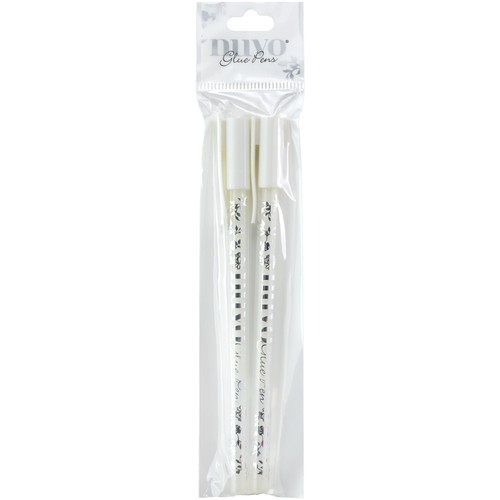 Nuvo Glue Pens 2/Pkg-White - 209N - 841686102097