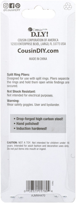 Cousin DIY Split Ring Pliers-Orange - 5A002GN2-1GJ4L Cousin DIY Split Ring Pliers-Orange - 5A002GN2-1GJ4L