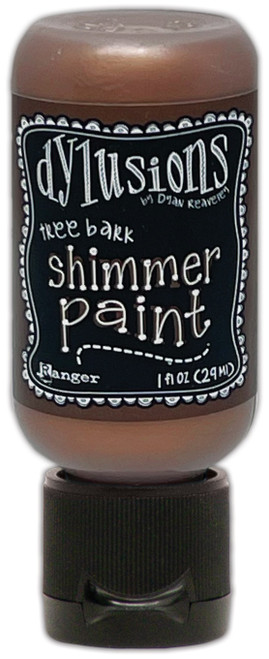 Dylusions Shimmer Paint 1oz-Tree Bark - DYU-1GKYH - 789541088059
