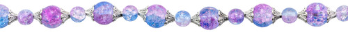 CousinDIY Glass Strand 27IN/68CM -Blue & Purple - 5A002GMZ-1GJ4M
