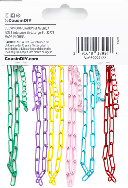 Cousin DIY Enamel Bracelets 6/Pkg-Multi-Color - 5A002GMH-1GJ51 Cousin DIY Enamel Bracelets 6/Pkg-Multi-Color - 5A002GMH-1GJ51