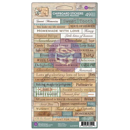 The Home Baker Chipboard Stickers-49/Pkg - 5A002GH6-1GJ0D - 655350672683