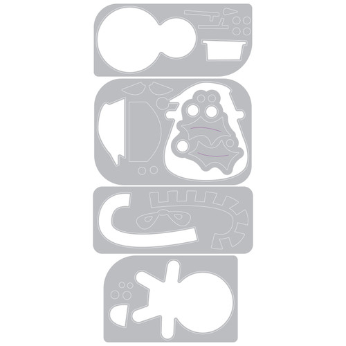 Sizzix Sidekick Texture Fades Embossing Folder By Tim Holtz -Christmas 5A002982-1GCLM