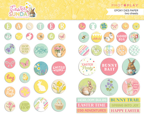 Easter Sunday Double-Sided Cardstock 12"X12"-Pre-Colored Dies - 5A002K07-1GLJQ - 709388348307 Easter Sunday Double-Sided Cardstock 12"X12"-Pre-Colored Dies - 5A002K07-1GLJQ - 709388348307