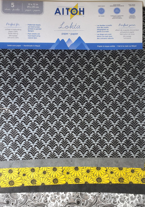 Aitoh Lotka Paper Pack 12"X12" 5/Pkg-Baroque - 5A002HTC-1GLKM - 762867415198 Aitoh Lotka Paper Pack 12"X12" 5/Pkg-Baroque - 5A002HTC-1GLKM - 762867415198