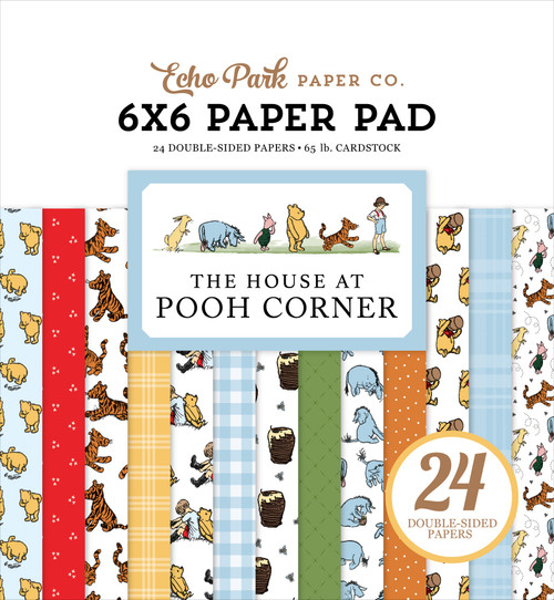 3 Pack - Echo Park Double-Sided Paper Pad 6"X6"-The House At Pooh Corner - 5A002JR5-1GL88 - 810179813826