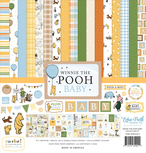 Echo Park Collection Kit 12"X12"-Winnie The Pooh Baby - 5A002JS6-1GL9H - 810179814021 Echo Park Collection Kit 12"X12"-Winnie The Pooh Baby - 5A002JS6-1GL9H - 810179814021