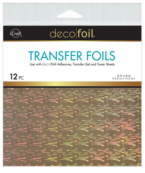 3 Pack - Deco Foil Transfer Sheets 6"X6" 12/Pkg-Firelight - 5A002JZM-1GLGW - 000943056966