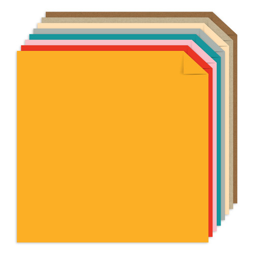Neenah Astrodesigns 65lb Cardstock Pack 12"X12" 80/Pkg -Bold BOHO, 8 Colors/14 Each - 5A002JZ6-1GLHV
