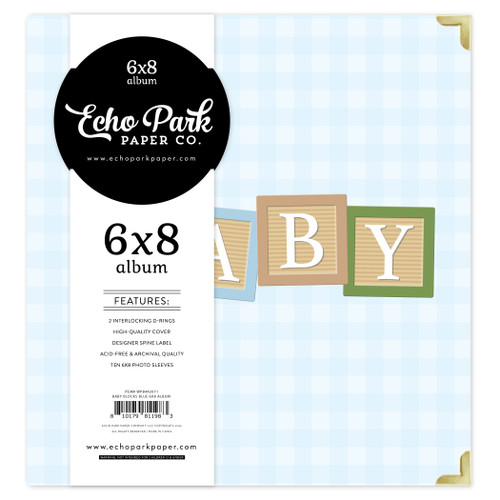 Winnie The Pooh Baby Album 6"X8"-Baby Blocks Blue 5A002JSS-1GL9C - 810179811983