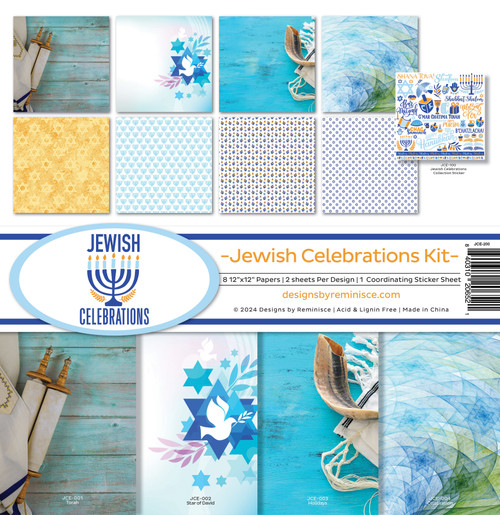 Reminisce Collection Kit 12"X12"-Jewish Celebrations - 5A002HS9-1GKBJ - 840310206521