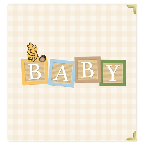 Winnie The Pooh Baby Album 6"X8"-Baby Blocks Yellow - 5A002JSL-1GL9J