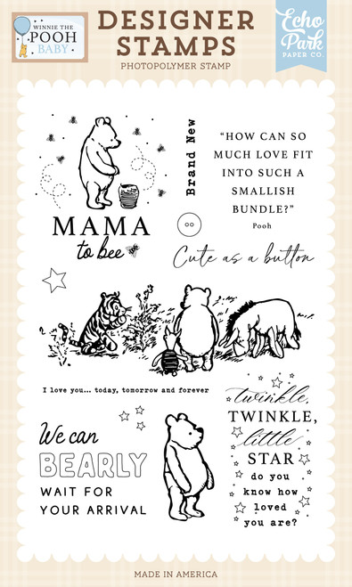 Winnie The Pooh Baby Stamp Set-Bearly Wait - 5A002JRY-1GL9Q - 810179810153 Winnie The Pooh Baby Stamp Set-Bearly Wait - 5A002JRY-1GL9Q - 810179810153