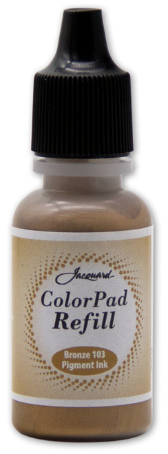 Jaquard Pigment Ink Metallic Color Pad Refill-Bronze - 5A002HDW-1GLMD - 743772000648
