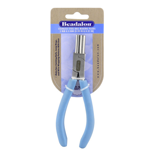 Beadalon Bail Making Pliers Large 5mm/8mm -Pacific Blue - 5A002JLR-1GL3Y - 035926166257