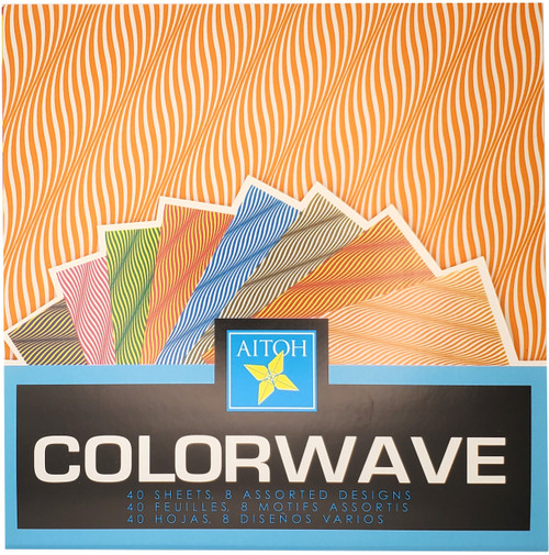 Origami Paper 6"X6" 40/Pkg-Colorwave - WV-200 - 762867012601