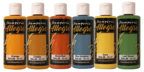 Stamperia Allegro Paint Set 6/Pkg-Art Of Travelling 5A002JQ4-1GL59 - 5993110039884