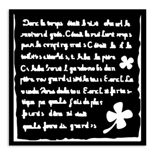 Stamperia Stencil 4.72"X 4.72"-Art Of Travelling Handmade Letter - 5A002JND-1GL5F