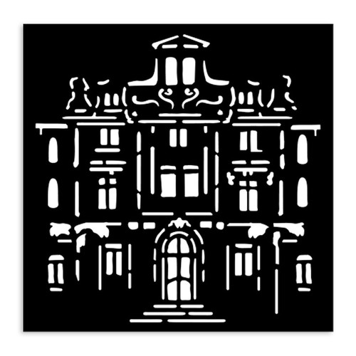 Stamperia Stencil 4.72"X 4.72"-Art Of Travelling Palace - 5A002JNX-1GL5X