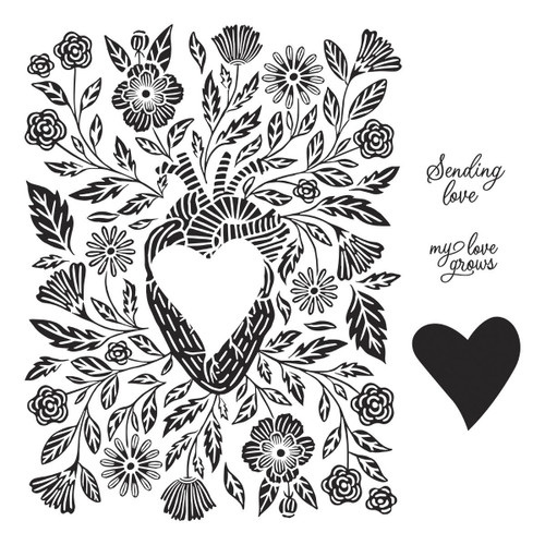Spellbinders BetterPress Letterpress Plate & Die Set -My Heart Beats For You 3/Plates & 1/Die - 5A002KJ4-1GLWN