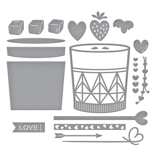 Spellbinders Etched Die-Love On The Rocks - 5A002KJ8-1GLWP