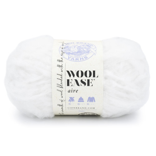 3 Pack - Lion Brand Wool-Ease Aire Yarn-Marshmallow - 5A002G81-1GHP4 - 023032140889