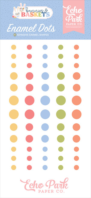 3 Pack - Echo Park Adhesive Enamel Dots-Bunnies And Baskets - 5A002KQN-1GM5F - 732388449422 3 Pack - Echo Park Adhesive Enamel Dots-Bunnies And Baskets - 5A002KQN-1GM5F - 732388449422