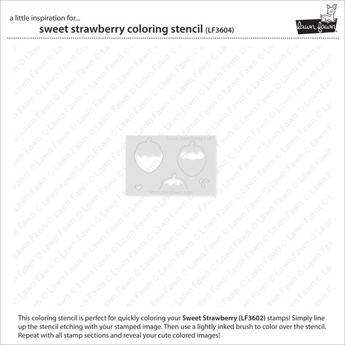 3 Pack - Lawn Clippings Coloring Stencils-Sweet Strawberry - 5A002JW8-1GLDK