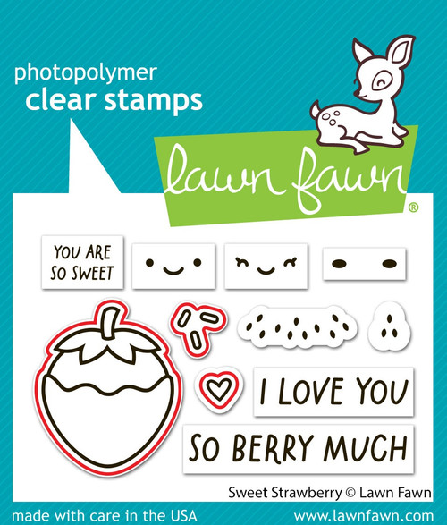 3 Pack - Lawn Cuts Custom Craft Die-Sweet Strawberry - 5A002JWF-1GLD9